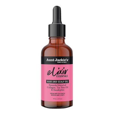 AUNT JACKIE'S Elixir Essential Hair & Scalp Oil (2oz)Collagen, Tea Tree & Eucalyptus