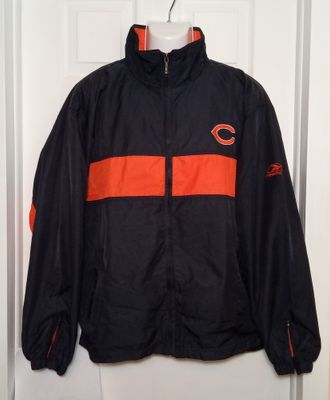 Reebok Chicago Bears NFL Team Apparel Full Zipper Jacket Large