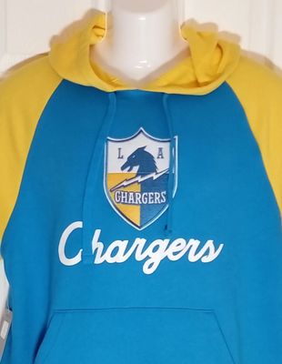 Los Angeles Chargers Mitchell &amp; Ness Short Sleeve Pullover Hoodie Large