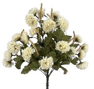 Pompom Mum Bush Beige