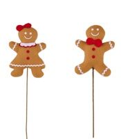 Gingerbread Boy and Girl Pick(setof2)