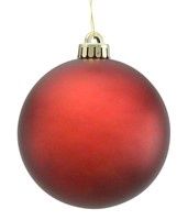 150MM Matte Burgundy Ornament