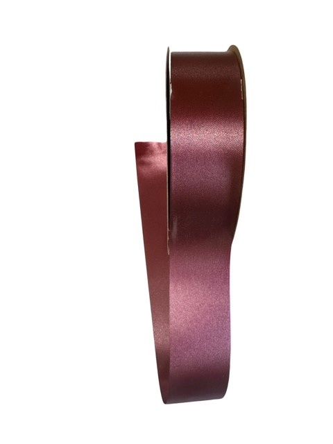 Marsala Flora Satin Ribbon 1 1/2&quot; wide by 100 yds