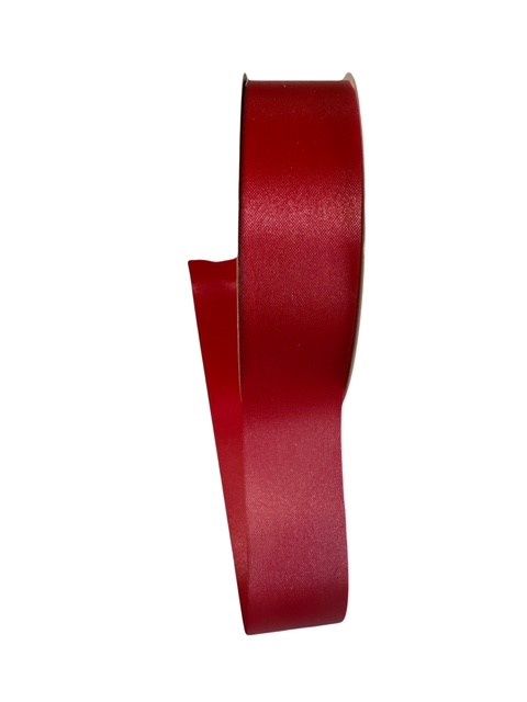 Hot Red Flora Satin Ribbon 1 1/2&quot; wide by 100 yds