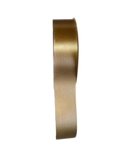 Gold Flora Satin Ribbon 1 1/2&quot; wide by 100yds