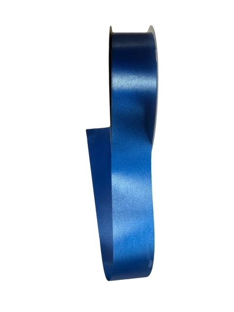 Royal Blue Flora Satin Ribbon 1 1/2&quot; wide by 100 yds