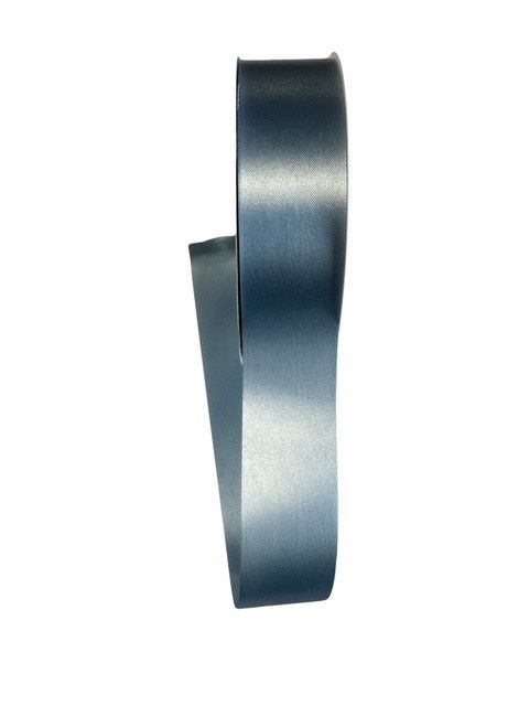 Blue Flora Satin Ribbon 1 1/2&quot; wide by 100 Yds