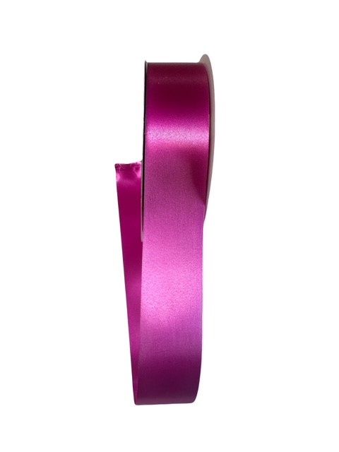 Beauty Pink Flora Satin Ribbon 1 1/2&quot; wide by 100 Yds