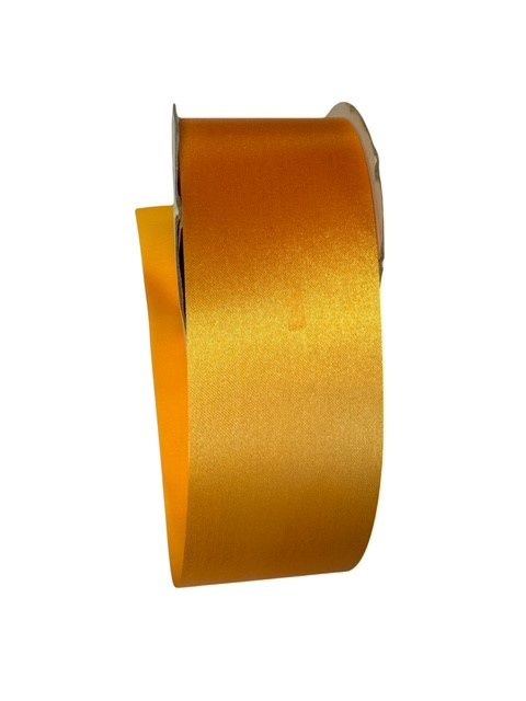 Aqua Satin  2.5&quot; 50 YDS-Gold