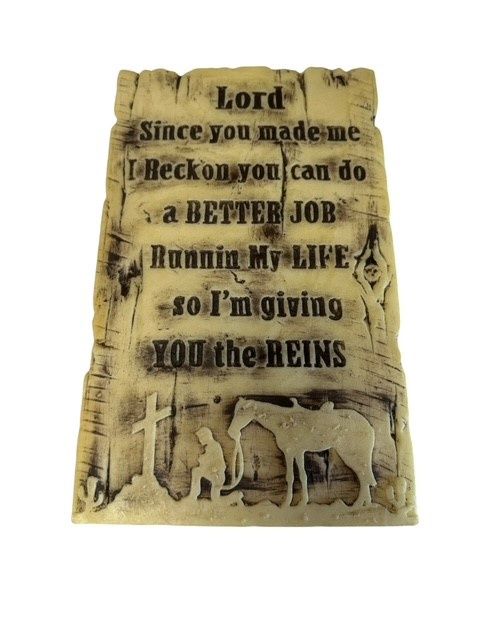 Foam Western Plaque