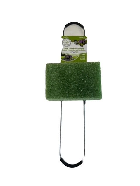 Tombstone Hugger 17.3 x9.3 w Green Styrofoam