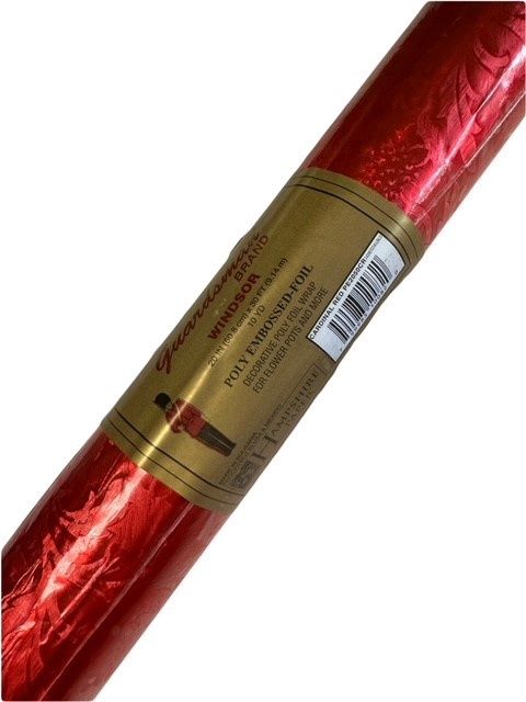 Poly Foil Paper in Cardinal Red