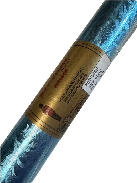 Poly Foil Paper in Sky Blue