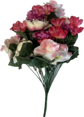 Open Rose and Ranunculusx24 Orchid Beauty and Cream