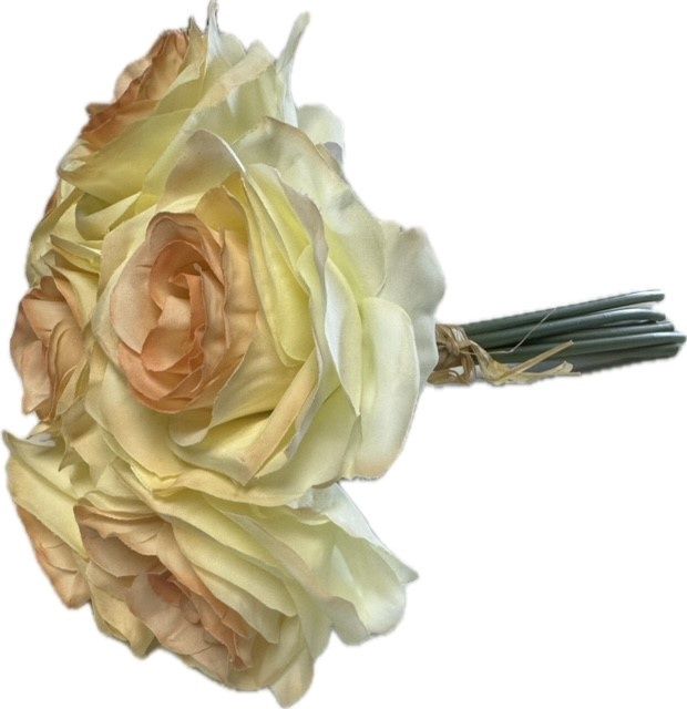 Ashley Rose Bouquet 12&quot; Cream Pink