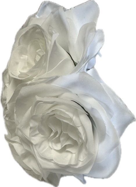 Ashley Rose Bouquet 12&quot; White