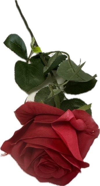 Silk Rose Spray in Red