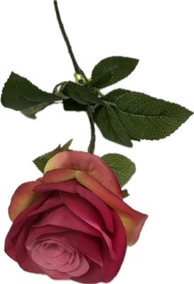 Silk Rose Spray in Hot Pink