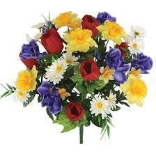 Mixed Silk Flower Bush