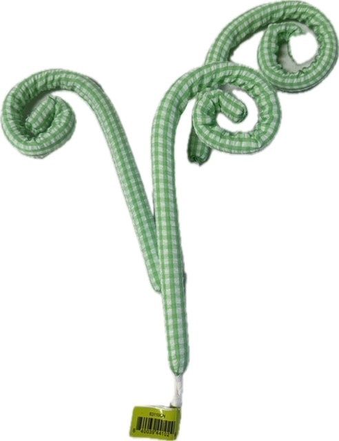Gingham Curly Spray Green