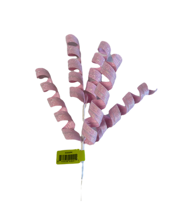 Pink Pearlescent Pastel Curly Pik