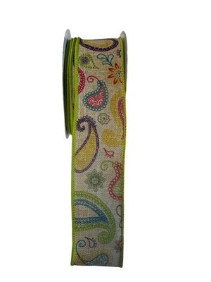 Paisley Print Ribbon 1.5"x10Yds