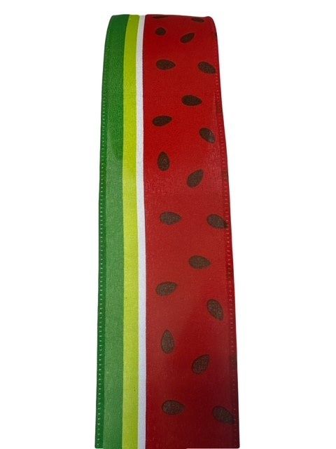Watermelon Slice Stripes 2.5 x 10 yards