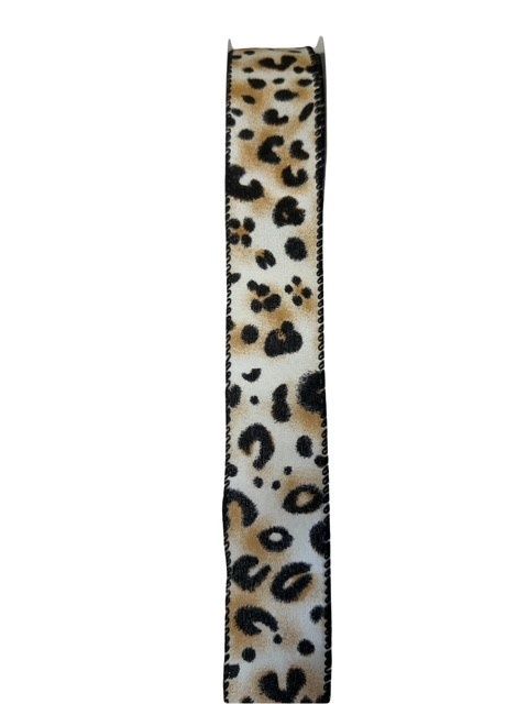 Cheetah Print Ribbon 1.5 x 10Yds