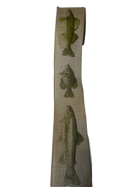 Fresh Water Fish Ribbon 2.5&quot;x10Y