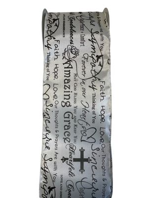 Sympathy verses black and white  4" 10YDS