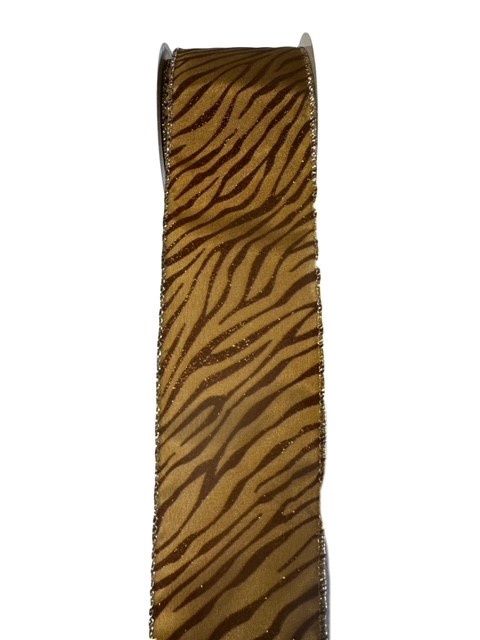 Tiger Stripe Ribbon 2 1/2&quot; by 10 Yds