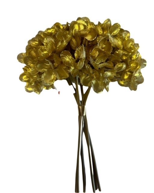 Bouquet Style Hydrangea x6 Gold
