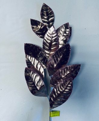 Metallic  Magnolia Leaves Sprayx11 Rose Gold