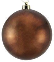 80MM Glittery Ornament Shiny Choc -Each