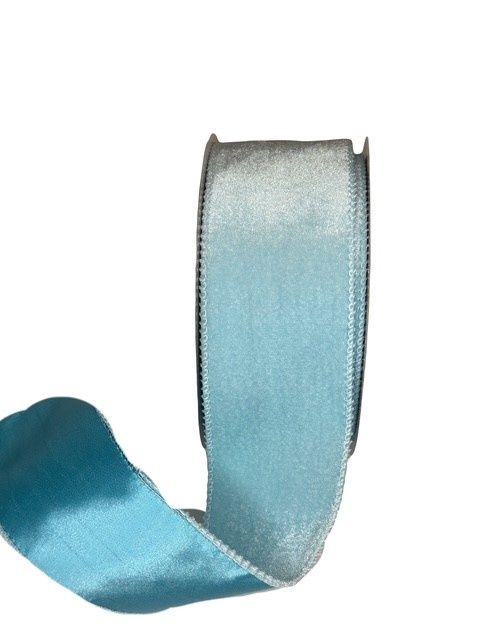 Ribbon  2.5&quot;x10Yds Ice Blue Velvet
