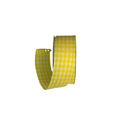 Yellow White Gingham1.5x10Yds