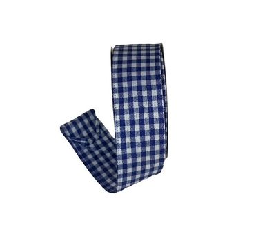 Royal and White Gingham1.5x10Yds