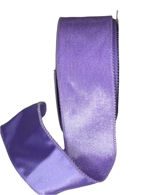 Velvet Ribbon in Lavender 2.5&quot; by 10Yds
