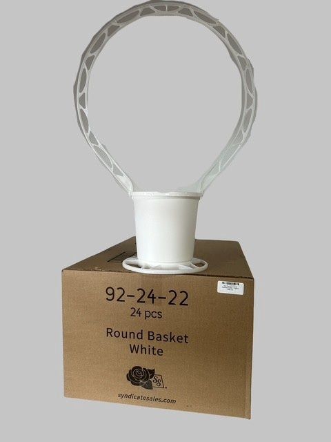 Funeral Baskets White #92 Box of (24)