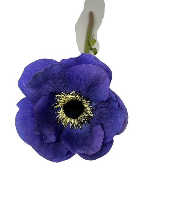 Silk Anemone Stem in Blue