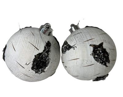 120mm Birch Ball Ornament  Box of 2