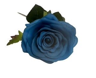 Silk Rose Spray in Blue
