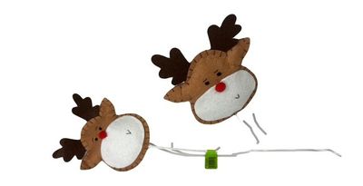 Plush Deer Head Spray x2