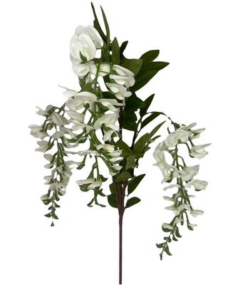 White Wisteria Spray 36.6&quot;
