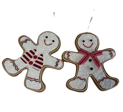Gingerbread Man Ornament asst
