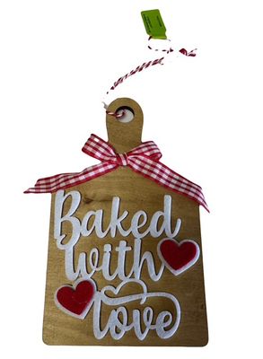 Ornament Chop Board Baked with Love