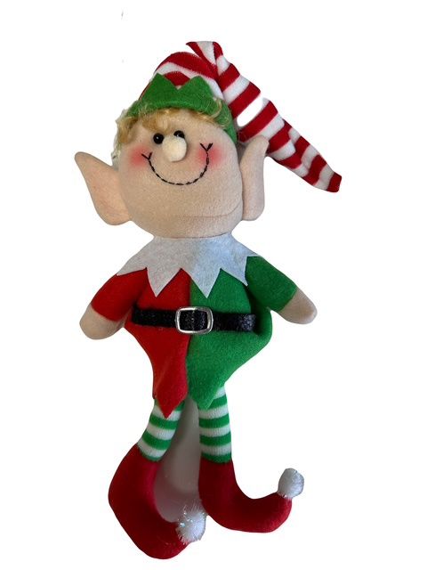 Elf Boy Orn Rd Grn