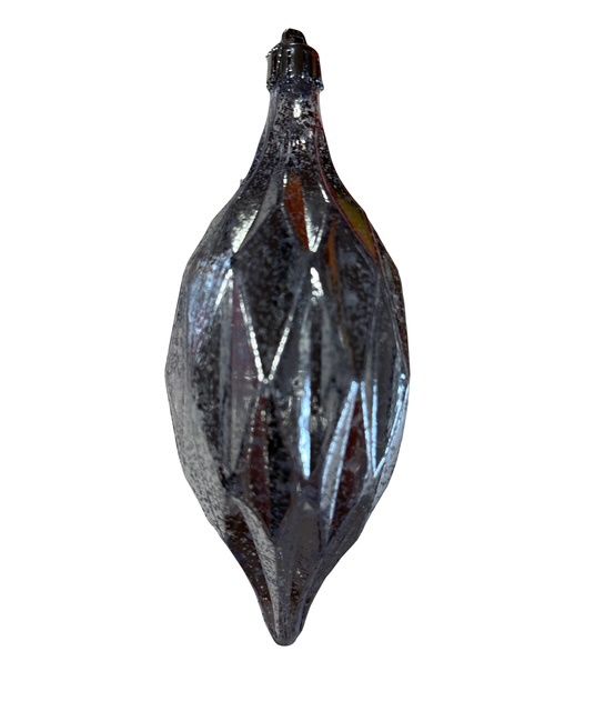 Ant Look Diamond Finial Shiny Silver