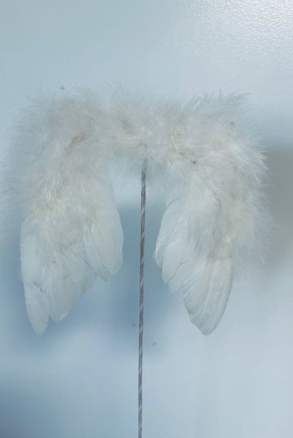 Feather Wing Pick 15&quot; White