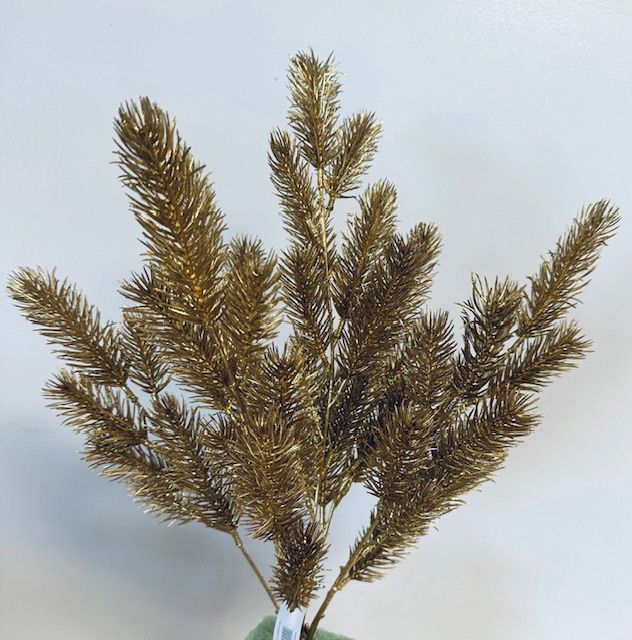 Glittered Angel Pine Bush Gold